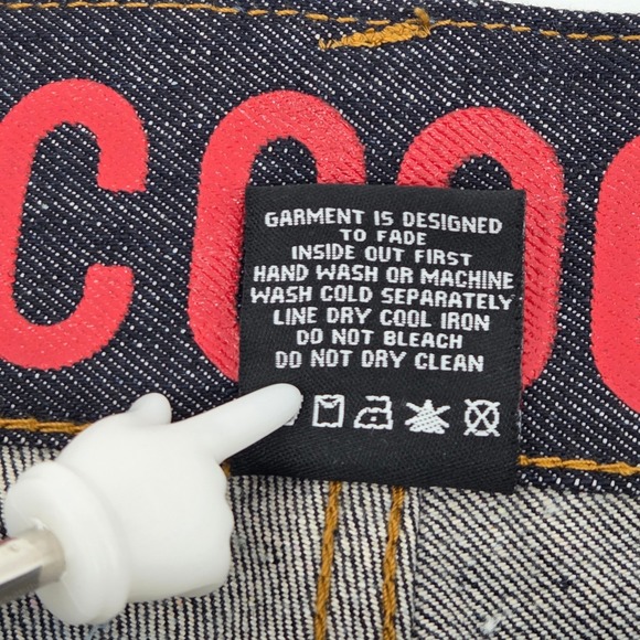 COOGI Mens Jeans 44W Dark Wash Denim Straight Embroidered TRI Nations - Picture 9 of 15